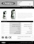 C-10W and C-20C Spec Sheet C-10W and C-20C Spec Sheet