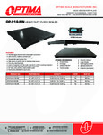 Optima Floor Scales Specsheet Optima Floor Scales Specsheet
