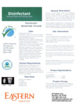 Disinfectant Technical Data Sheet Disinfectant Technical Data Sheet