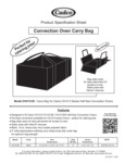 Convection Oven Carry Bag Spec Sheet Convection Oven Carry Bag Spec Sheet