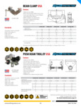 OZ Lifting Products Beam Clamp Specsheet