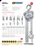 OZ Stainless Steel Hoists Specsheet