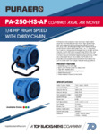 PA-250-HS-AF Spec Sheet PA-250-HS-AF Spec Sheet