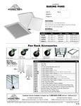 Pan Rack Accessories Spec Sheet