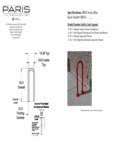 Paris Furnishings BRM1 Bike Mount Spec Sheet Paris Furnishings BRM1 Bike Mount Spec Sheet