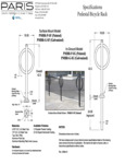 Paris Site Furnishings Pedestal Inground Bike Rack Spec Sheet Paris Site Furnishings Pedestal Inground Bike Rack Spec Sheet