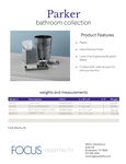 Parker Collection Specsheet 2019 Parker Collection Specsheet 2019