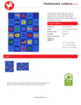 Patchwork Letters Specs Patchwork Letters Specs