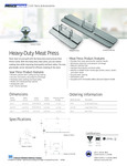 Prince Castle Meat Press Spec Sheet