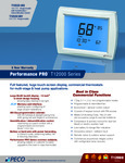 PECO Contol Solutions Performance PRO T12532-001 Spec Sheet