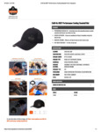 PERFORMANCE COOLING BASEBALL HAT - BLACK SPEC SHEET