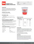 Plumber's Putty Specsheet Plumber's Putty Specsheet