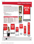 Poster Frame Pedestals Spec Sheet Poster Frame Pedestals Spec Sheet
