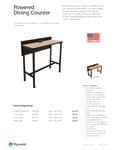 Powered_Dining_Counter Specs