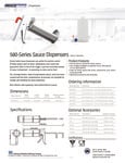Prince Castle 580-NMCC Sauce Dispenser Spec Sheet