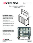 Cres Cor Quik Delivery Cart Spec Sheet Cres Cor Quik Delivery Cart Spec Sheet