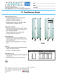 U NESTING PAN RACK spec sheet U NESTING PAN RACK spec sheet