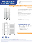 New Age Industrial Proofer Rack Specsheet