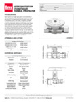 Oatey Quarter Turn Stop Valve Specsheet Oatey Quarter Turn Stop Valve Specsheet