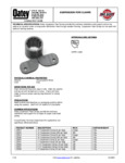 1/2 IN. SUSPENSION CLAMP 100 IN POLYBAG spec sheet