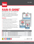 Rain R shine spec sheet 2 Rain R shine spec sheet 2