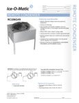 Ice-O-Matic Remote Condenser Specsheet Ice-O-Matic Remote Condenser Specsheet