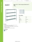 Regency Space Solutions 460EG1872KIT Specsheet Regency Space Solutions 460EG1872KIT Specsheet