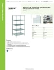 Regency Space Solutions 460G3648K95 Specsheet Regency Space Solutions 460G3648K95 Specsheet