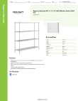Regency Space Solutions 460SW1872K74 Specsheet