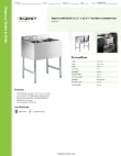 Regency Tables & Sinks 600B21014 Specsheet