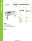 Regency Tables & Sinks 600B32160213 Specsheet