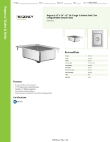 Regency Tables & Sinks 600DI110145 Specsheet Regency Tables & Sinks 600DI110145 Specsheet