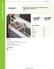 Regency Tables & Sinks 600DI2162020 Specsheet