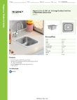 Regency Tables & Sinks 600DIS1316 Specsheet