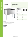 Regency Tables & Sinks 600IB1836 Specsheet