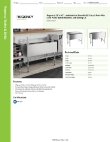 Regency Tables & Sinks 600IB2142C0KIT Specsheet Regency Tables & Sinks 600IB2142C0KIT Specsheet