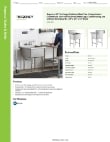 Regency Tables & Sinks 600S12323X Specsheet Regency Tables & Sinks 600S12323X Specsheet