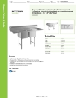 Regency Tables & Sinks 600S2162018X Specsheet Regency Tables & Sinks 600S2162018X Specsheet