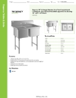 Regency Tables & Sinks 600S21620X Specsheet