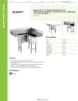 Regency Tables & Sinks 600S3141414XC Specsheet Regency Tables & Sinks 600S3141414XC Specsheet
