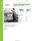 Regency Tables & Sinks 600S31515G Specsheet Regency Tables & Sinks 600S31515G Specsheet