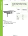 Regency Tables & Sinks 600S3162024X Specsheet Regency Tables & Sinks 600S3162024X Specsheet