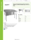 Regency Tables & Sinks 600S31620G Specsheet