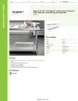 Regency Tables & Sinks 600T3084G Specsheet