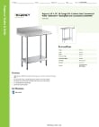 Regency Tables & Sinks 600TB1830G Specsheet