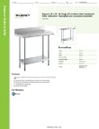 Regency Tables & Sinks 600TB1836G Specsheet