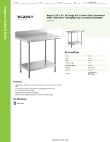 Regency Tables & Sinks 600TB2436G Specsheet