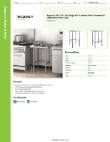 Regency Tables & Sinks 600WT24X24SS Specsheet