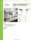 Regency Tables & Sinks 60S1182418GL Specsheet Regency Tables & Sinks 60S1182418GL Specsheet