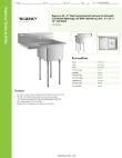 Regency Tables & Sinks 6CS1162018GL Specsheet Regency Tables & Sinks 6CS1162018GL Specsheet